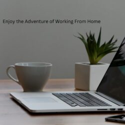 White Work From Home Instagram Post