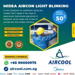 MIDEA AIRCON LIGHT BLINKING