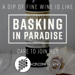 A Sip of Fine Wine is Like Basking  in Paradise copy B