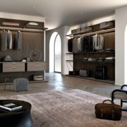 modern walk in closet