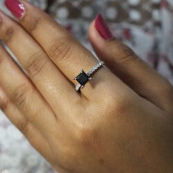 Black diamond ring