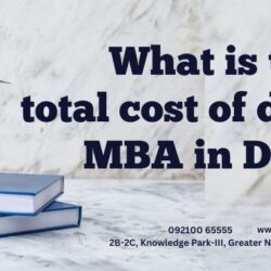 Total cost of doing an MBA in Delhi