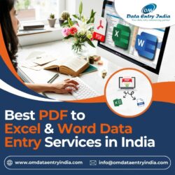 Best PDF to ExcelWord Data Entry Services in India