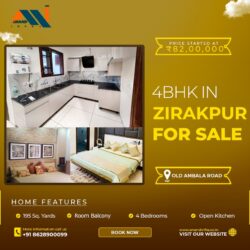 4 BHK Flats for sale in Zirakpur