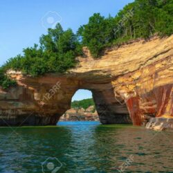 52697743-arch-in-pictured-rocks-national-lakeshore-michigan-usa-