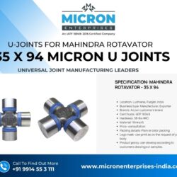 U-Joints for Mahindra Rotavator  35 x 94 Micron U Joints