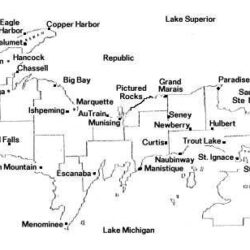 map of the u p michigan