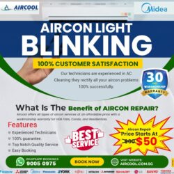 Midea Aircon Light Blinking