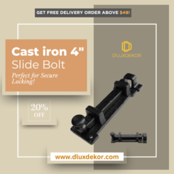 cast iron 4 slide bolt