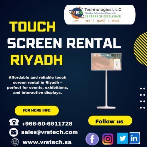 Why are Businesses in Riyadh Turning to Touch Screen Rentals Why are Businesses in Riyadh Turning to Touch Screen Rentals