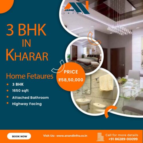 3 BHK Flats for sale in Kharar-Anand Infra 3 BHK Flats for sale in Kharar-Anand Infra
