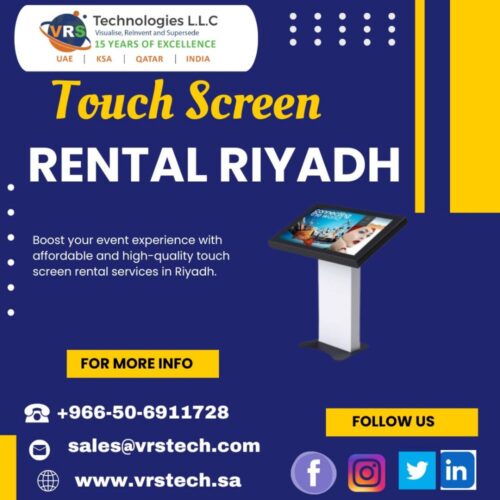 What to Expect from a Touch Screen Rental Service in Riyadh What to Expect from a Touch Screen Rental Service in Riyadh