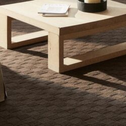 living room with rug