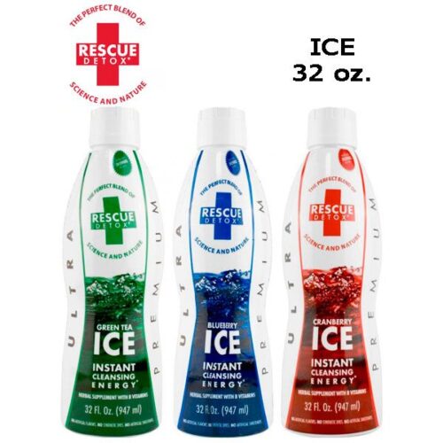 Rescue Detox ICE Drinks - 17oz & 32oz Rescue Detox ICE Drinks - 17oz & 32oz