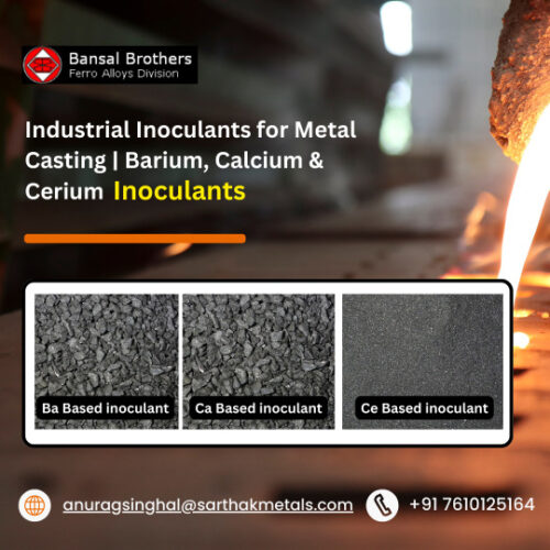 Industrial Inoculants for Metal Casting Barium, Calcium & Cerium Inoculants! Industrial Inoculants for Metal Casting Barium, Calcium & Cerium Inoculants!
