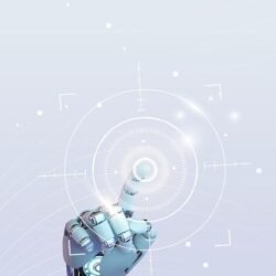 Download premium image of AI robot mobile wallpaper, futuristic technology remix by Nunny about wallpaper, mobile wallpaper, iphone wallpaper, background, and artificial intelligence 8602627