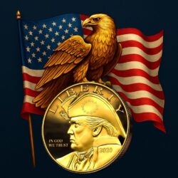 2024 Trump Patriot Eagle / Rampant Eagle – Trump MAGA Coin