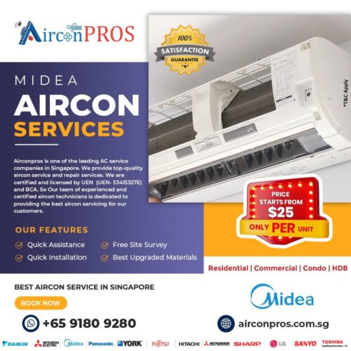 Midea Aircon services Midea Aircon services