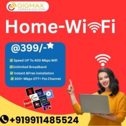 Best WiFi in Faridabad for Home Explore Gigmax WiFi Plans Today!