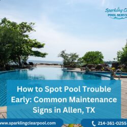 How to Spot Pool Trouble Early Common Maintenance Signs in Allen, TX