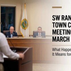 SW Ranches Town Council Meeting Recap Key Updates