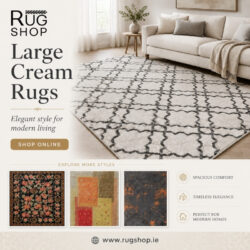 Large Cream Rugs for Elegant UK Home Interiors