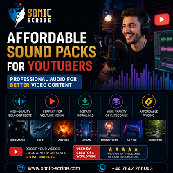 Affordable Sound Packs for YouTubers – Professional Audio for Better Video Content2222