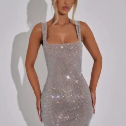 Petra Mini Dress- Silver (3)