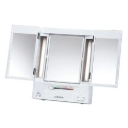 Makeup Vanity With Tri-Fold Mirrors