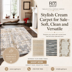 Stylish Cream Carpet for Sale – Soft, Clean and Versatile