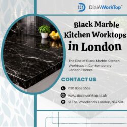 Black Marble Kitchen Worktops in London