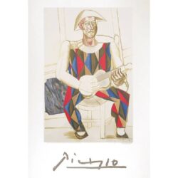 Picasso Wall Art _ Arlequin a la Guitare Print