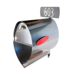 House Address Number Plaque _ Stainless Steel Modern Mailbox – Spira Mailbox
