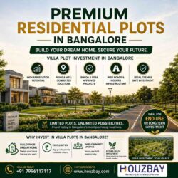 Premium Residential Plots in Bangalore  Villa Plot Investment in Bangalore Houzbay