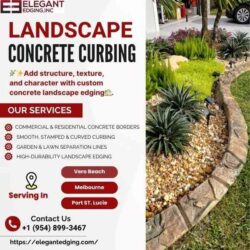 Concrete Garden Edging Near Melbourne FL