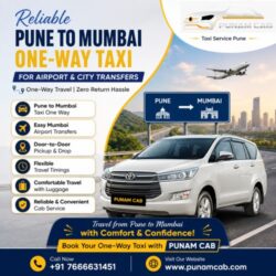 Reliable Pune to Mumbai One-Way Taxi for Airport & City Transfers