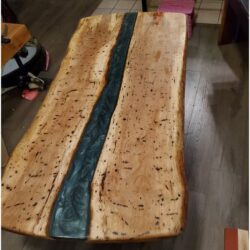 Custom Epoxy River Table _ Handmade River Table Epoxy Designs – Empty Barrel