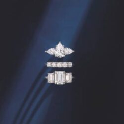 Three Stone Engagement Rings _ Lab & Natural Diamonds