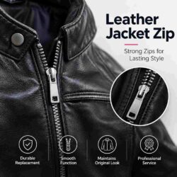 Leather Jacket Zip repair bx tailor-80kb