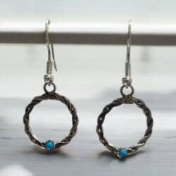 Navajo Turquoise Earrings & Navajo Pearl Stud Earrings