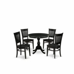 Round Dining Table Set for 4 _ 5 Piece Modern Dining Set – The Savings Net