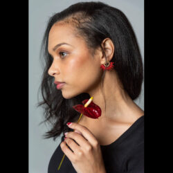 beaded stud earrings