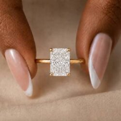 Radiant Cut Engagement Rings _ Lab & Natural Diamonds