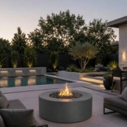 Round Gas Fire Pit Options _ Delight in 360° Heat