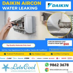 daikin aircon water leaking