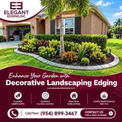 concrete border edging near Port St Lucie, FL