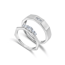 couple rings platinum